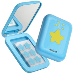 AUSLKA Star Patch étoile bleue avec miroir compact pour retouche rapide