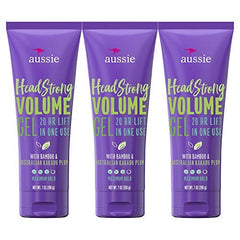 Gel Aussie 7 onces, pack triple, offre volume durable et texture prête à l'emploi