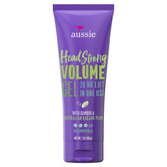 Aussie Headstrong montre la bouteille-texteur pour une prise en main ferme et durable.