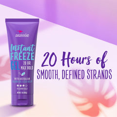 Aussie Instant Freeze: soin à l’aloès, jojoba et algues marines.