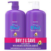 Aussie Miracle Moist Shampoing : hydratation intense pour cheveux secs.