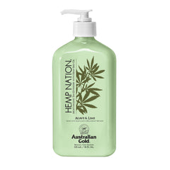 Australian Gold Hemp Nation Agave et Lime prolongateur de bronzage hydratant
