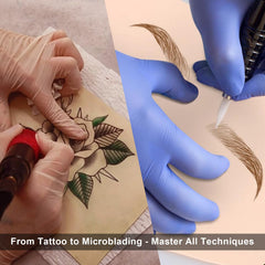 Autdor peau de pratique tatouage – test d’encre et flux sans bavure.