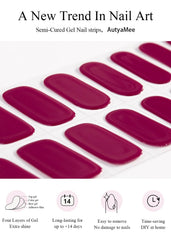 AutyaMee bandes gel rose framboise, couleur délicate prête à poser.