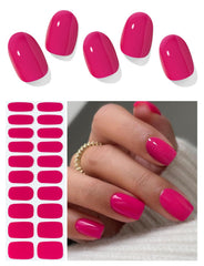 AutyaMee bandes gel mi-cuisson Berry Pink dans leur boîte, prêtes à s'appliquer facilement.