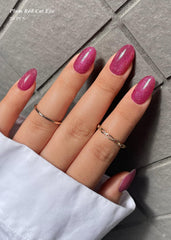 AutyaMee vernis gel violet Cat Eye, look luxueux en minutes