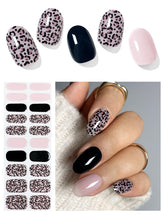 AutyaMee rubans gel semi-cuits rose zébré sur ongles pour une manucure tendance et durable