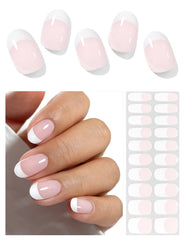Boîte AutyaMee avec 20 bandes gel semi-cuits affichée pour une manucure rapide.