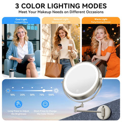 Auxmir miroir charge usb-c inclus pour recharge rapide.