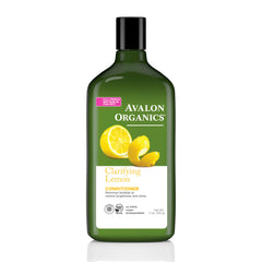 Avalon Organics conditionneur clarifiant au citron, bouteille prête à revitaliser les cheveux.