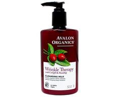Avalon Organics CoQ10 Lait Nettoyant Visage – étiquette bio et NSF/ANSI 305.