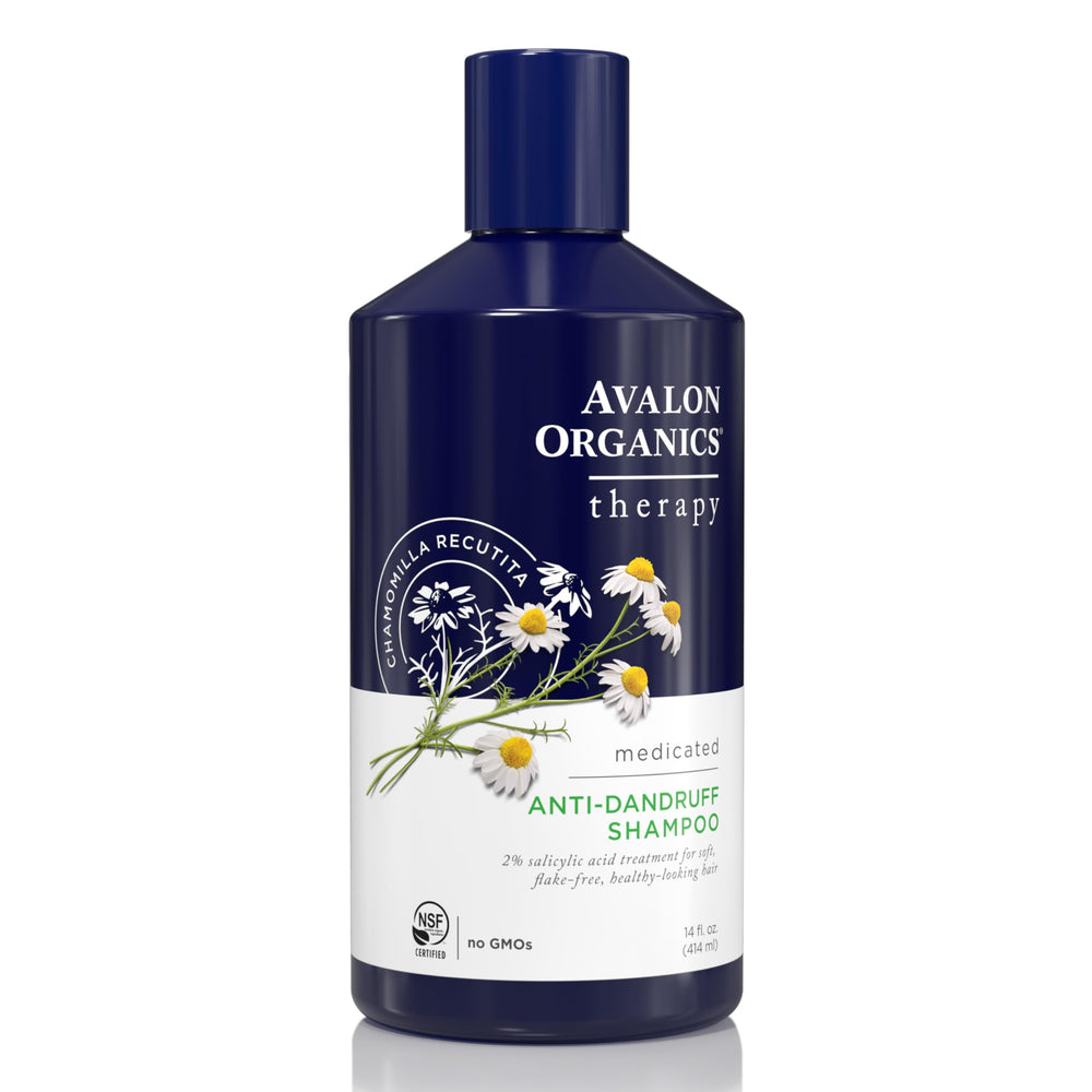 Avalon Organics Therapy en bouteille, solution pratique pour traiter les pellicules au quotidien.