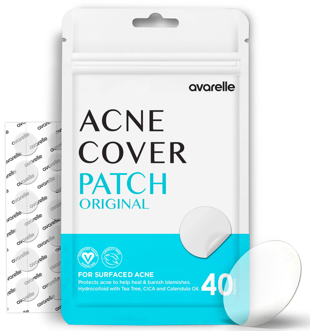 Patch Avarelle sur l acné, pansement discret et efficace pour les boutons.