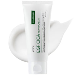 AVCA EGF Cica Repair Cream, flacon 100 ml pour hydratation douce.
