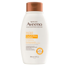 Aveeno shampooing clarifiant en bouteille: nettoie et rafraîchit les cheveux.