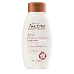 Aveeno Conditionneur – bouteille blackberry-quinoa, protège les cheveux colorés et apaise le cuir chevelu.