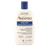 Lotion Aveeno anti-démangeaisons, bouteille 118 ml prête à l’emploi pour soulager rapidement les irritations.