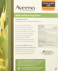 Aveeno Lotion Hydratante Quotidienne, pompe précise, application facile.