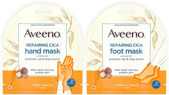 Aveeno masque-pieds-cica, avant-après, pieds plus doux après utilisation