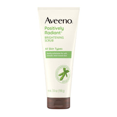 Aveeno Positively Radiant – bouteille visage, rite quotidien doux pour teint uniforme.