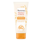 Aveeno Protect + Hydrate SPF 60 bottle showing lightweight protection for daily wear