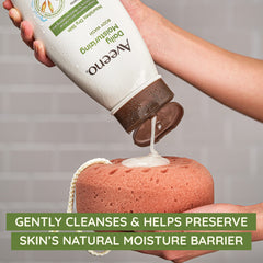 Aveeno sans parabènes et colorants, testé allergènes, convient aux peaux sensibles