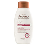 Aveeno Shampoing Protection Couleur, flacon, protège les cheveux colorés et apaise le cuir chevelu.