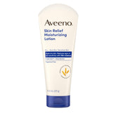 Aveeno Skin Relief Lotion sans parfum en flacon 8 oz offre hydratation douce pour peau très sèche.