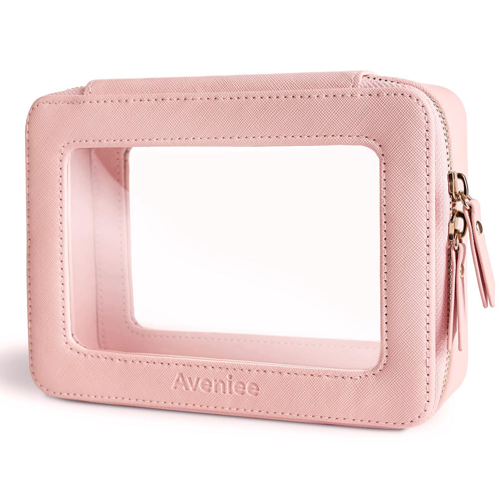 Pochette Aveniee transparente, vue globale, idéale pour l'organisation en voyage.