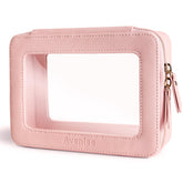 Pochette Aveniee transparente, vue globale, idéale pour l'organisation en voyage.