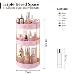 Aveniee Rangement ample pour soins, parfums et cosmétiques sur le vanity