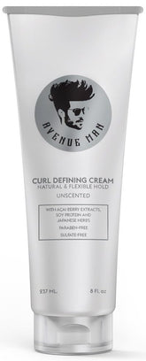 Avenue Man Crème Définissante des Boucles – bouteille sans parfum, usage quotidien facile.