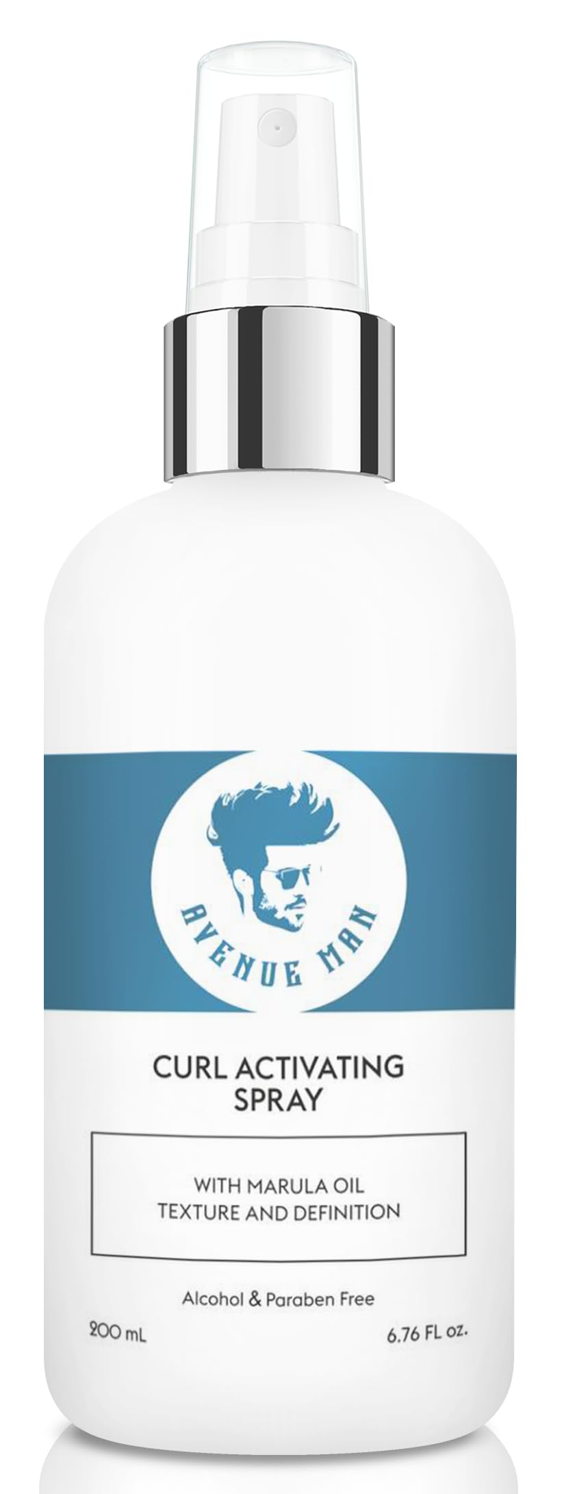 Avenue Man Curl Activating Spray – Bouteille élégante pour boucles définies et souples