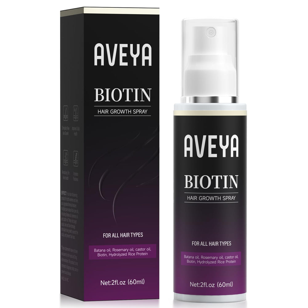 AVEYA Spray Croissance Cheveux – Bouteille prête à l’emploi pour usage quotidien.