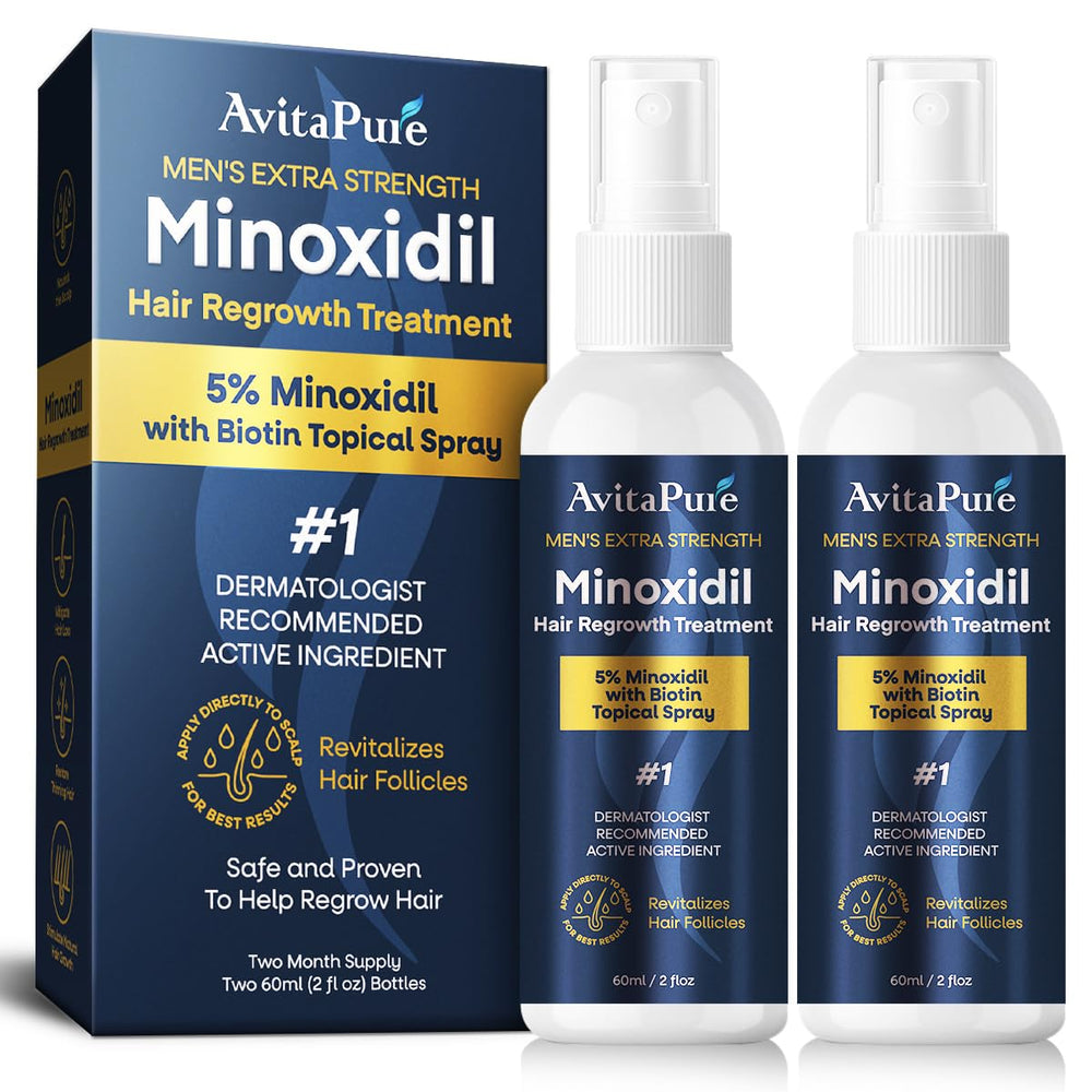 AVITAPURE Minoxidil 5% – bouteille favorisant une croissance potentielle des cheveux