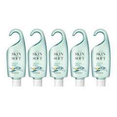 Bouteille Avon Skin So Soft Gel Douche au jojoba pour hydrater la peau.