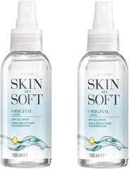 AVON SKIN SO SOFT huile sèche originale, flacon 150 ml, pack 2, hydratation légère.
