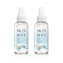 Pack double Avon Skin So Soft Original Huile Sèche Jojoba, douceur durable.