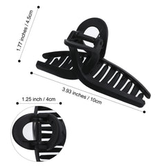 AWAYTR attache-cheveux noir mat parfait pour sport et tâches ménagères.
