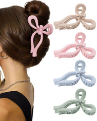 AWAYTR pince-noeud rose, maintien élégant pour cheveux épais et longs.