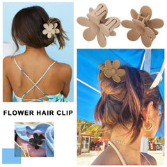 AWAYTR pinces cheveux fleurs mates 3 pouces kaki – look élégant et pratique.