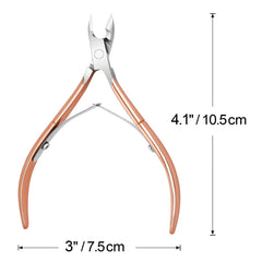 Awpeye coupe-cuticules or rose en acier inoxydable, qualité professionnelle pour durabilité.
