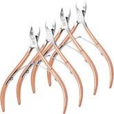 Awpeye coupe-cuticules or rose ensemble 4-pack pour manicure précise et facile.