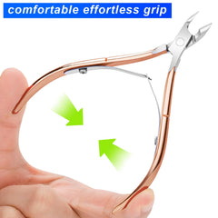 Awpeye coupe-cuticules or rose ouverture précise 1/2 pour zones difficiles.