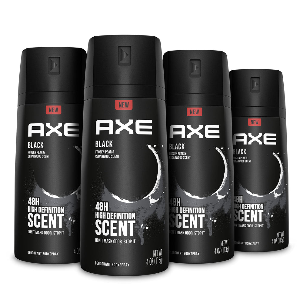 AXE Black – bouteille spray déodorant homme, fraîcheur discrète et durable.