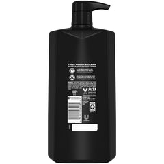 AXE DOUCHE HOMME NOIR – bouteilles 3-en-1 pour corps, visage et cheveux.
