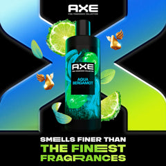 AXE Aqua Bergamot — profil olfactif avec bergamote, sauge et genévrier.