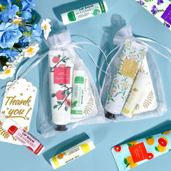 Étiquettes merci personnalisées pour les invités.