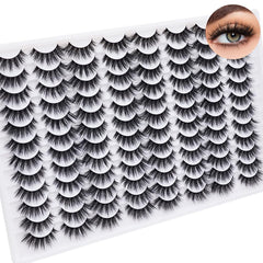 Cils Azenlo 14mm wispy, regard naturel et volumineux.