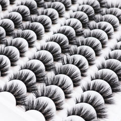 Cils Azenlo 3D fluffy, effet pelucheux idéal pour soirées.